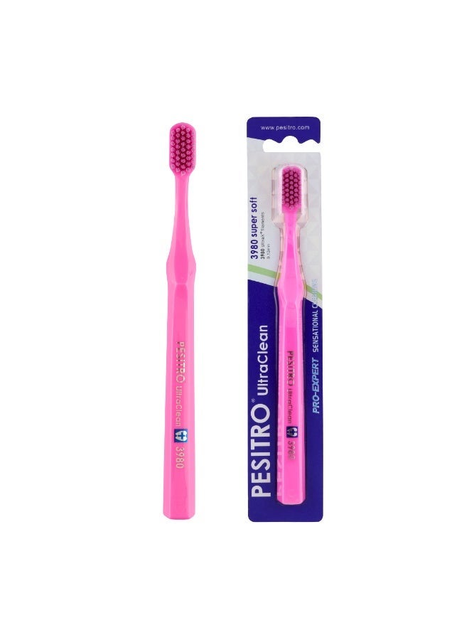 PESITRO UltraClean 3980 Super Soft Toothbrush – 3,980 Ultra-Soft Bristles with Flexible Angled Head for Sensitive Gums - Image 1